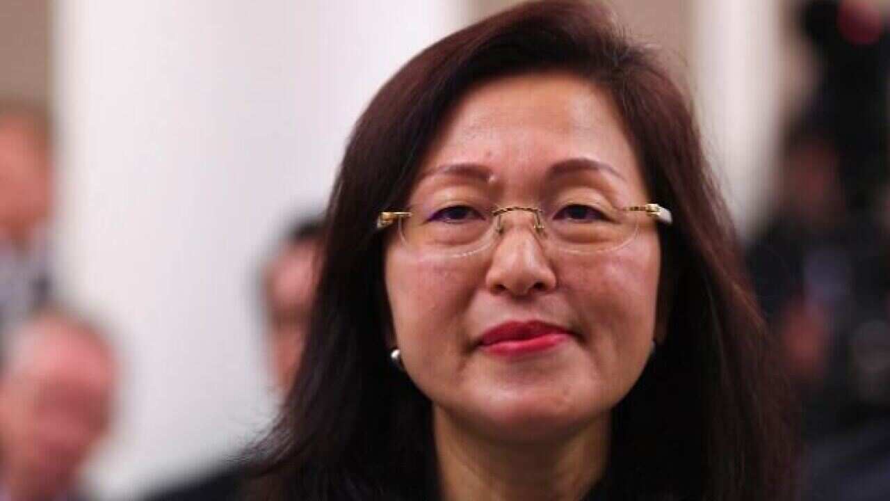 Gladys Liu at Parliament House in Canberra.