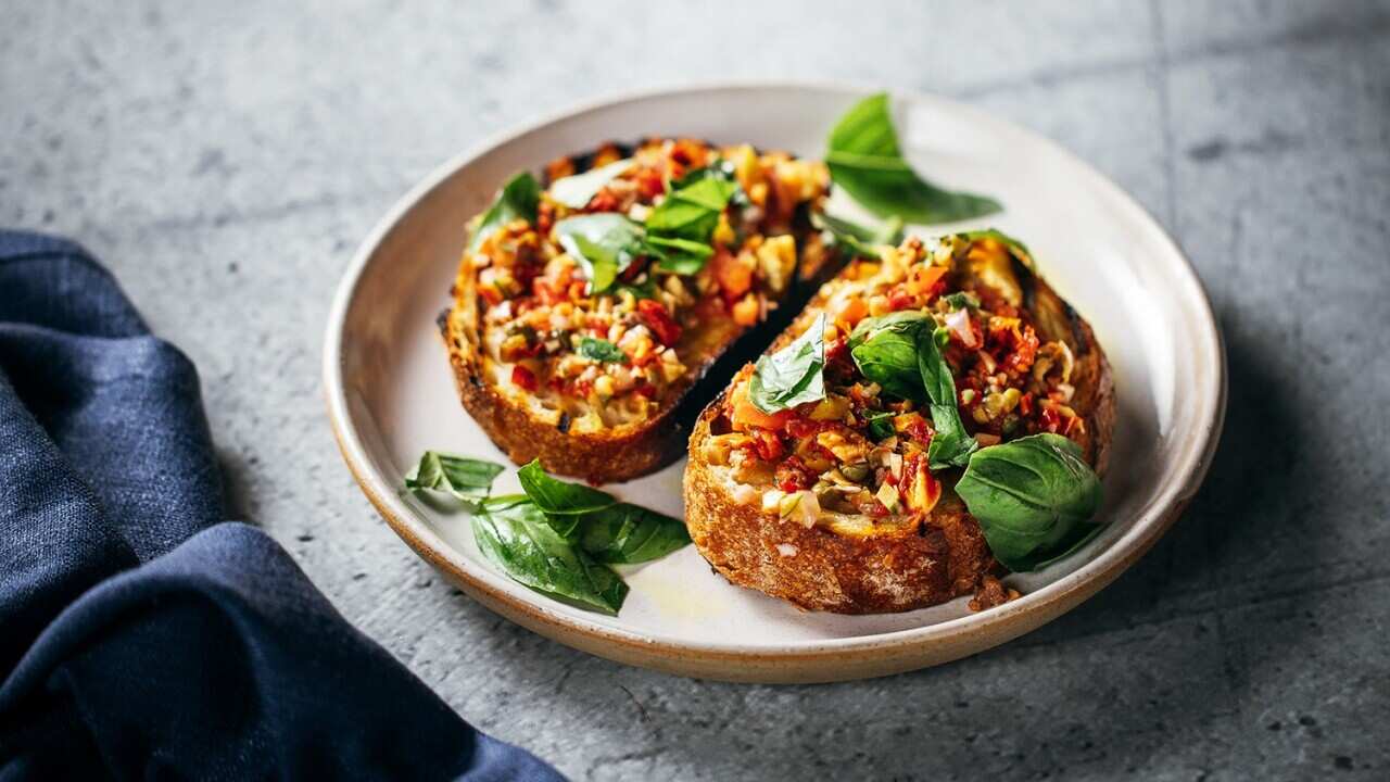 Olive tapenade on sourdough