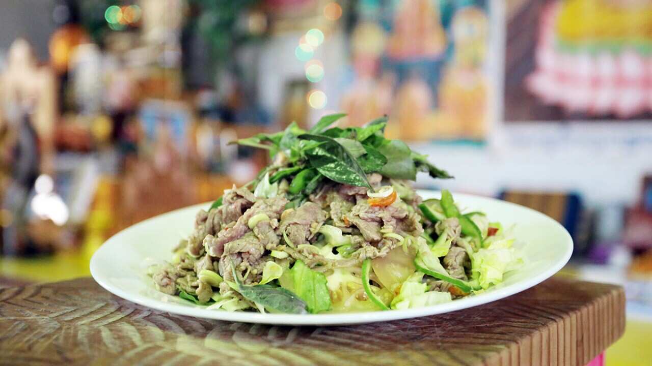 Cambodian beef salad