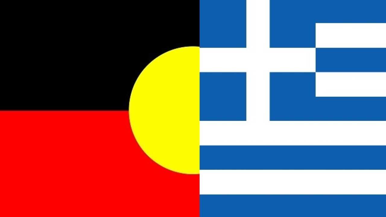 The Australian Indigenous and the Greek Flag