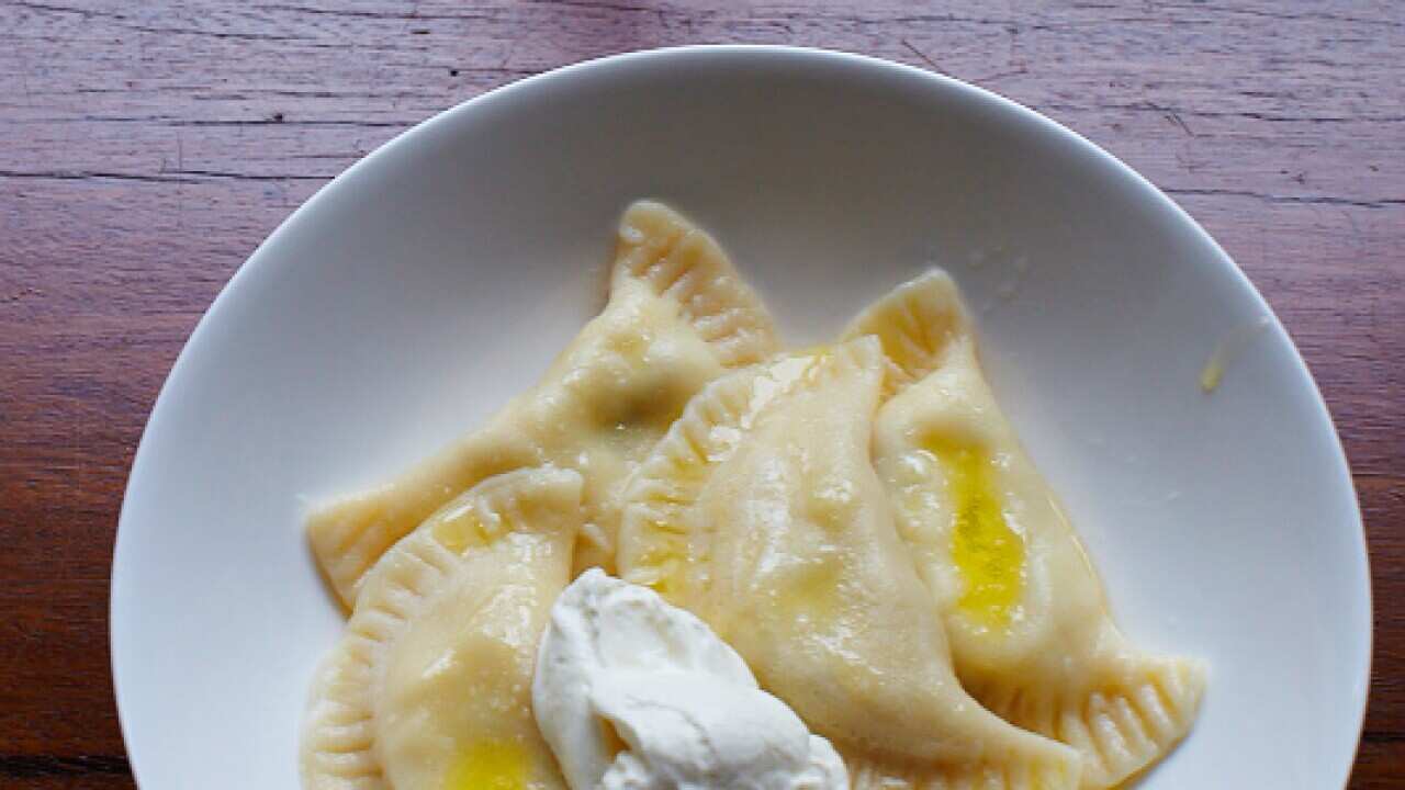 Russian cheese dumplings