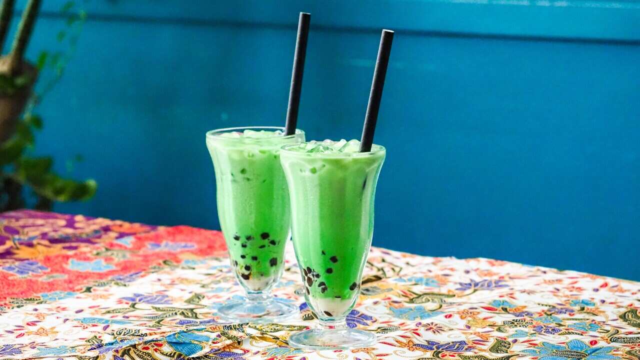 Amalul’s pandan bubble tea