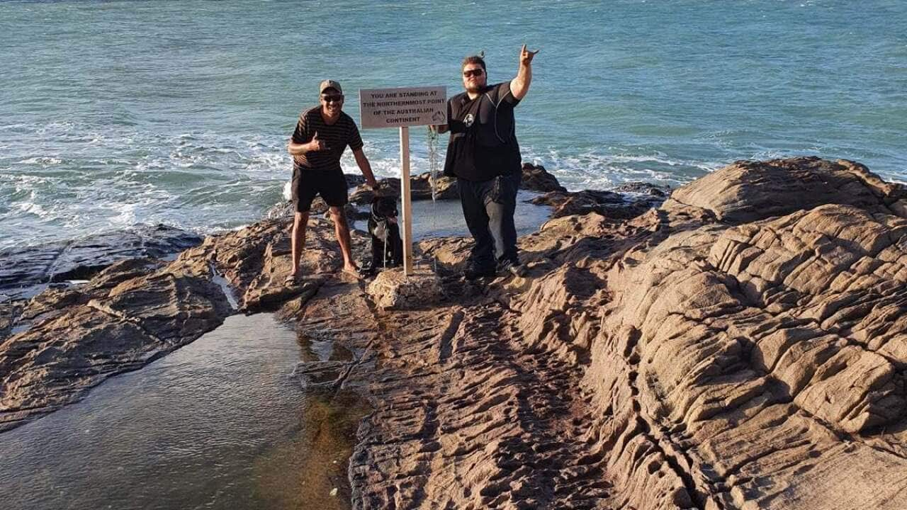 Cape York Traditional Owners are angered at the increasing number of tourists attaching memorial plaques to cliffs at Frangipani Bay (Pajinkathe