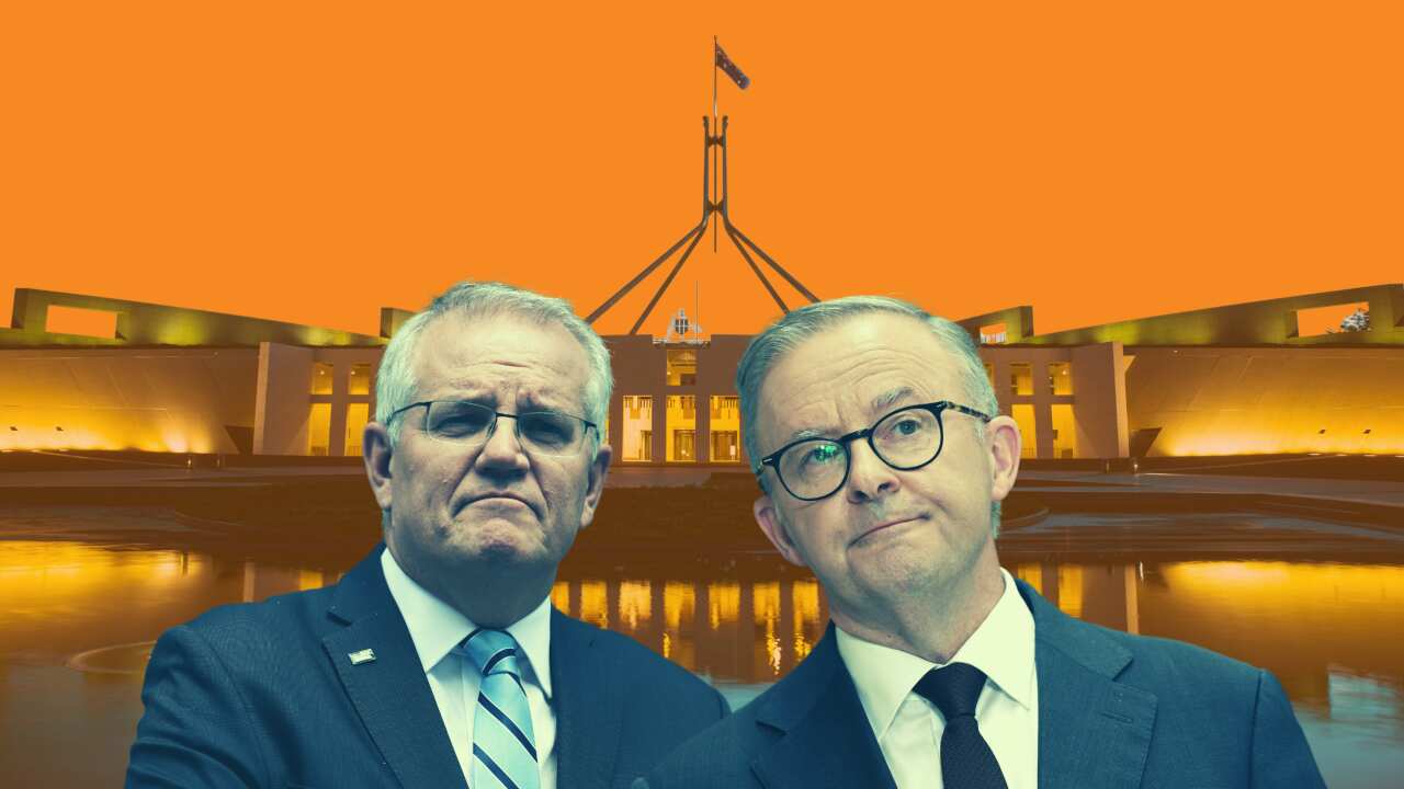 Waziri Mkuu Scott Morrison na Kiongozi wa Upinzani Anthony Albanese.