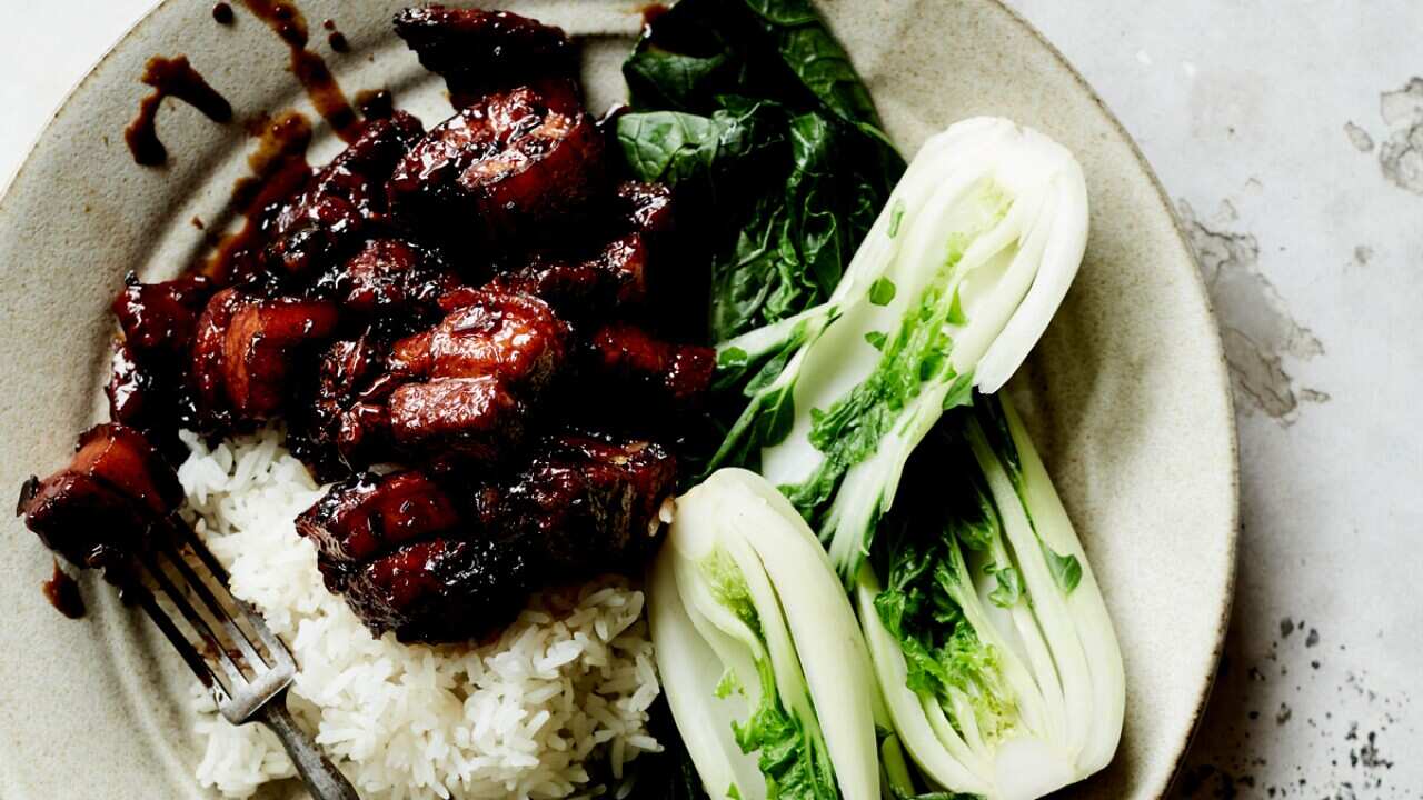 Asian-style caramel pork