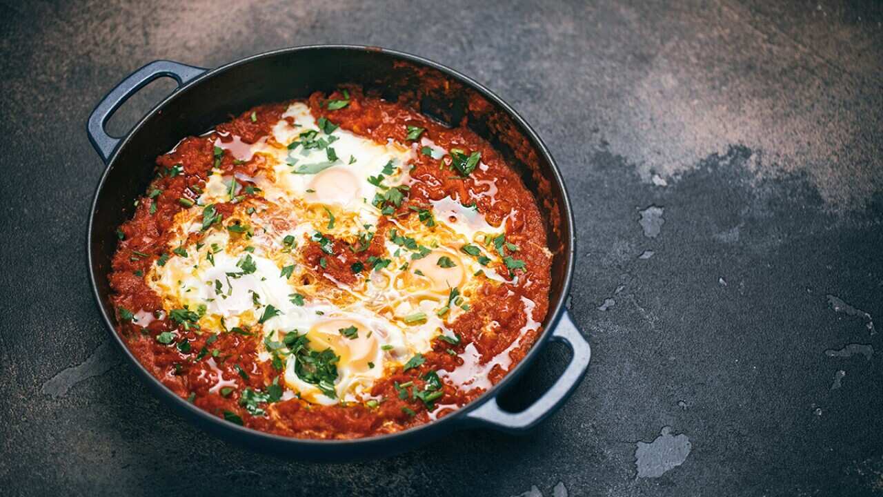 One pan chakchouka aka shakshouka