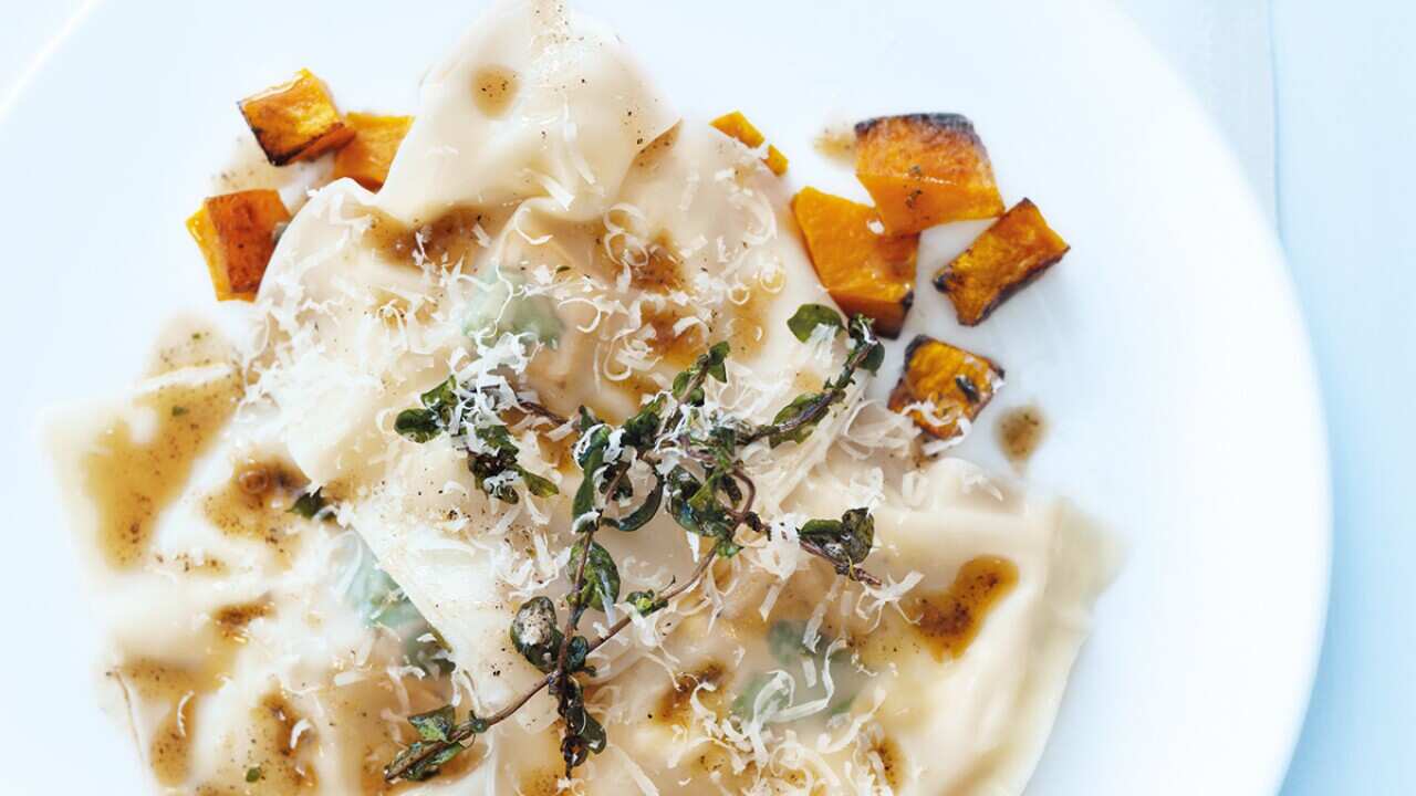 Pumpkin ricotta ravioli