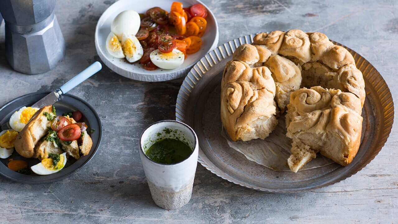 Jewish Yemeni Bread (kubaneh) 