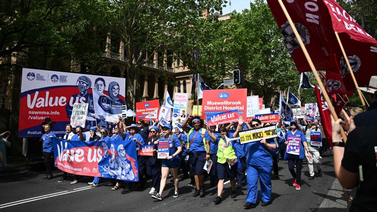 NSW NURSES AND MIDWIVES STRIKE