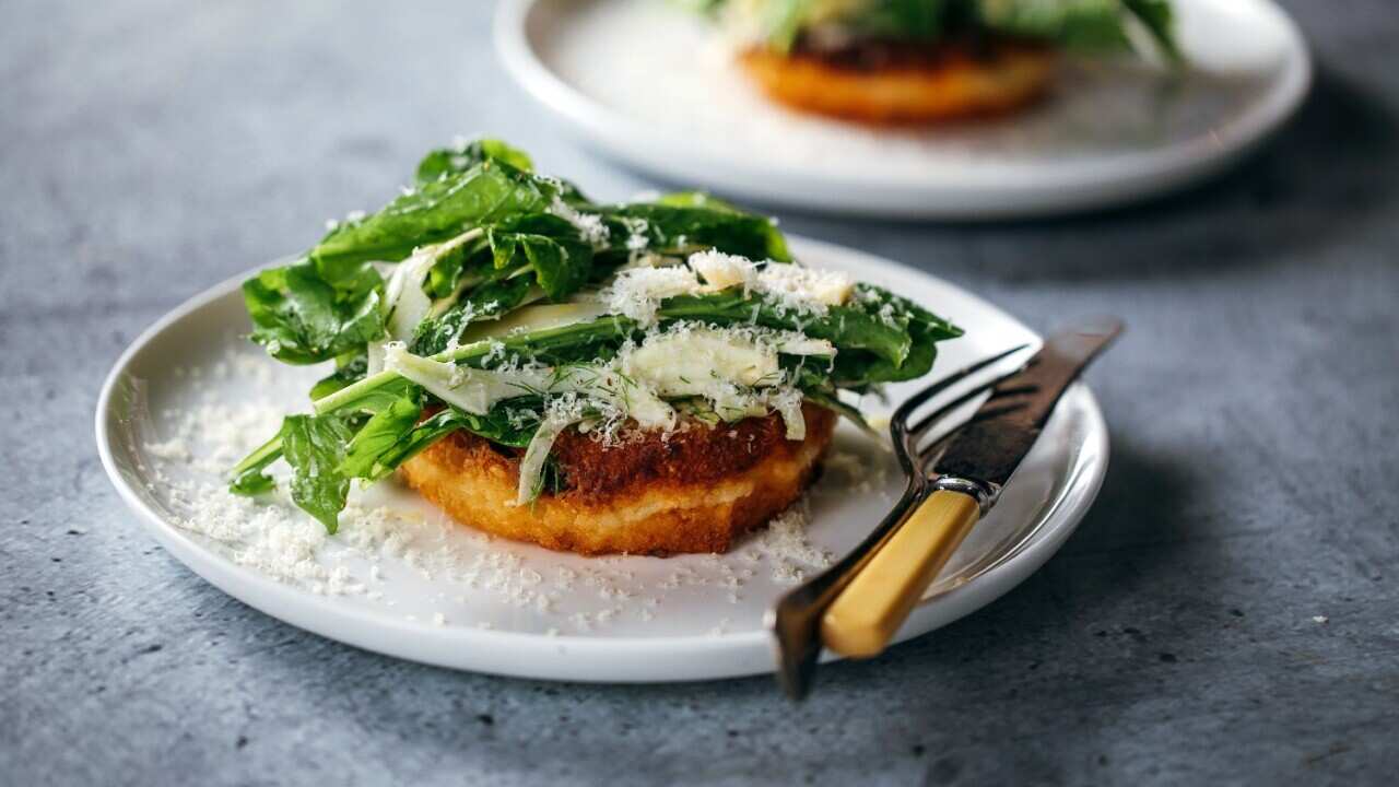 Bolognese and risotto cakes