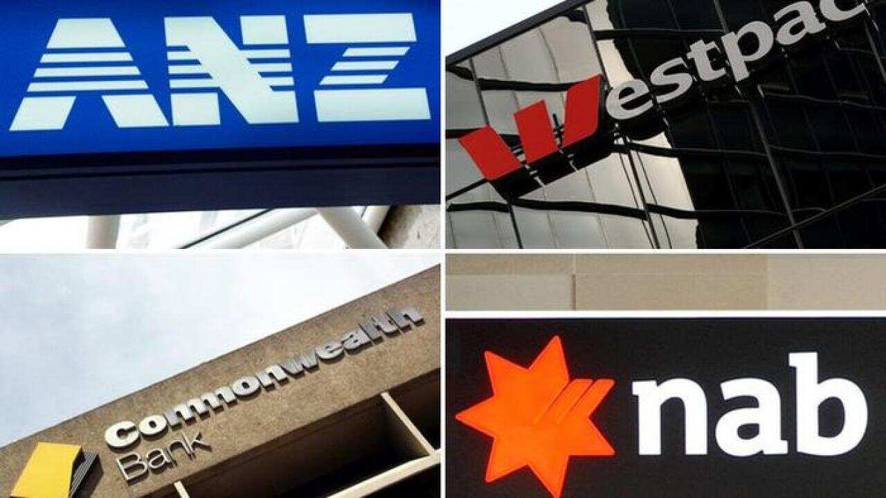 Composite image of Australia's 'big four' banks ANZ, Westpac, the Commonwealth Bank and the National Australia Bank. (AAP Image)