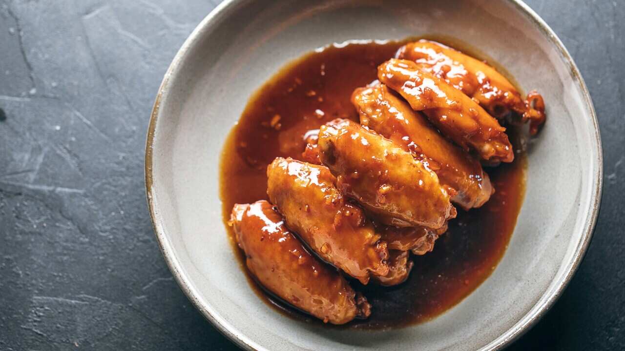 Cha sui chicken wings