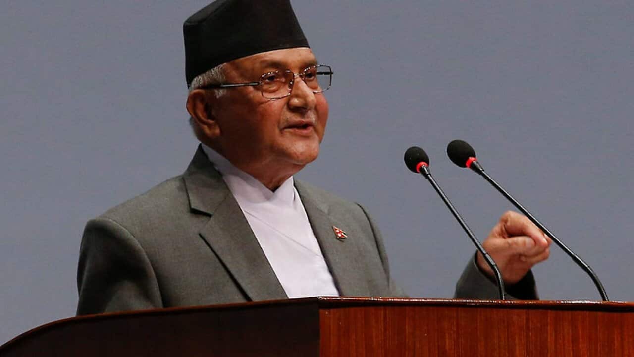 Nepal's Prime Minister KP Sharma Oli.