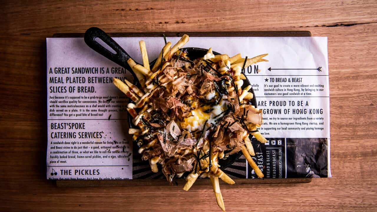 Okonomiyaki fries are one reason to visit Melbourne's HWKR.