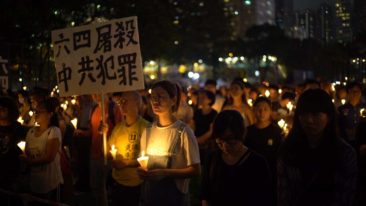 Over 180,000 people gathered in the Hong Kong suburb of Causeway Bay, in a moving vigil for the lives lost on 4 June 1989.