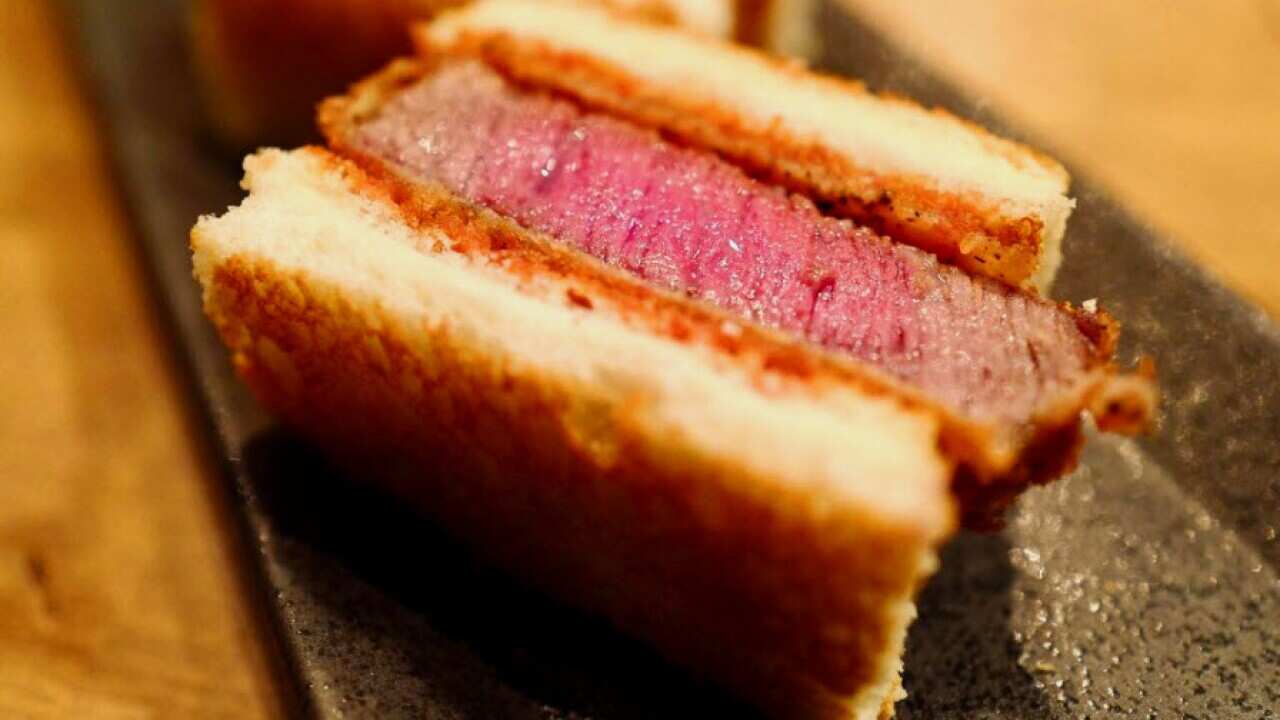 wagyu katsu 'sando' sandwich