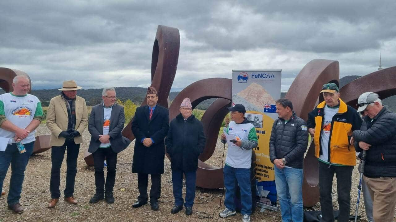 70th International Everest Day walking event organised by FeNCAA in Canberra. Similar events were witnessed in major cities of Australia. 