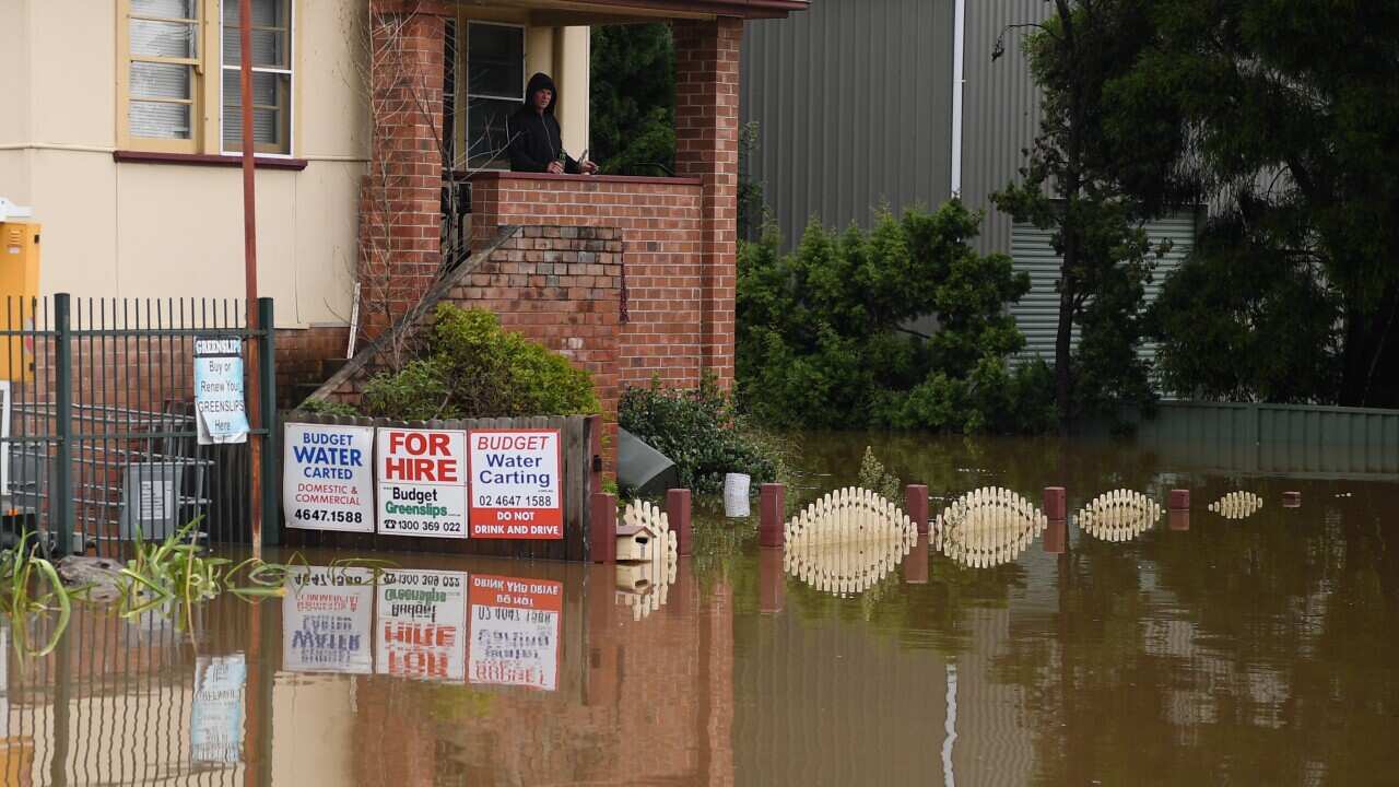 Floodwaters inundate Camden, South Western Sydney, Tuesday, March 8, 2022. 