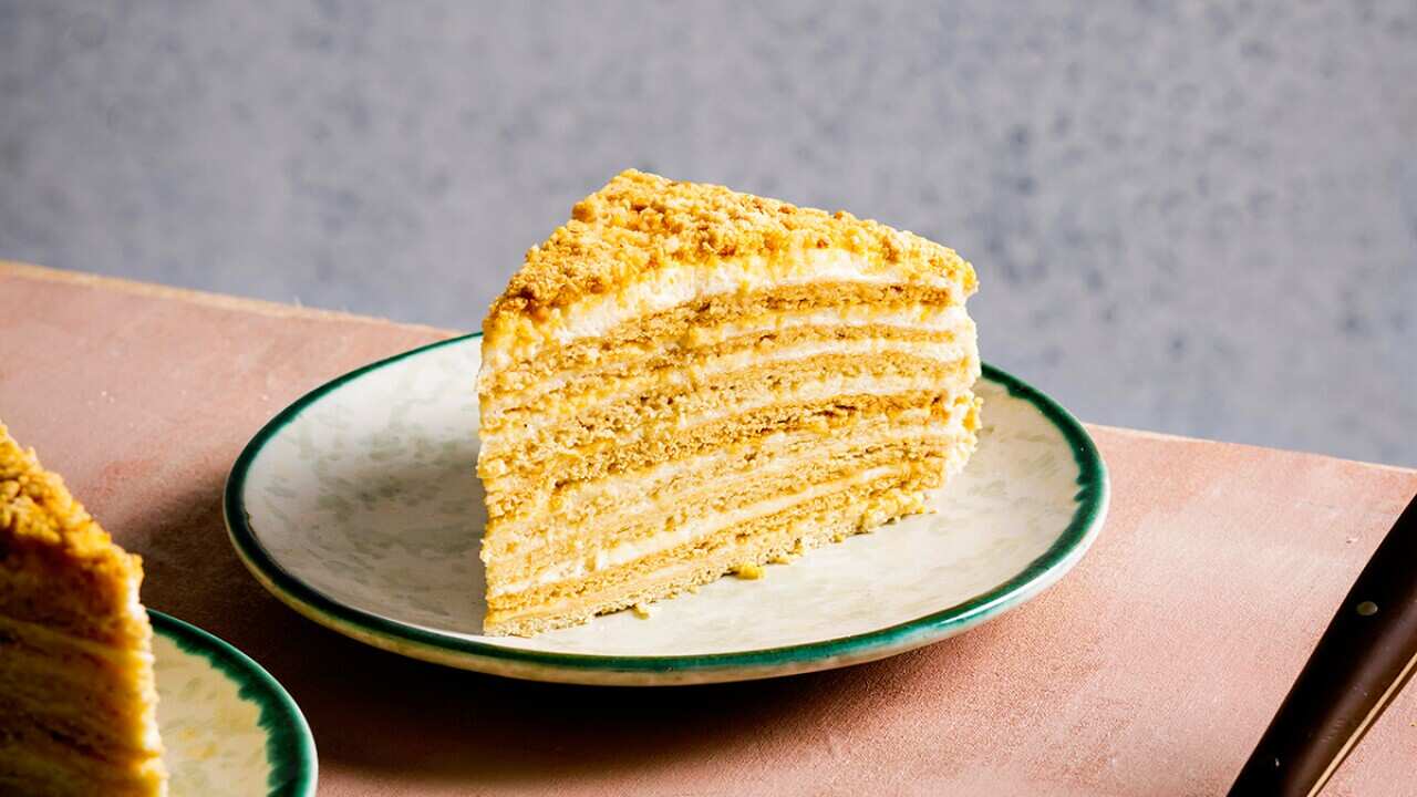 Baltic layered honey cake