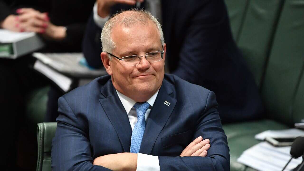 Prime Minister Scott Morrison during Question Time on Wednesday.