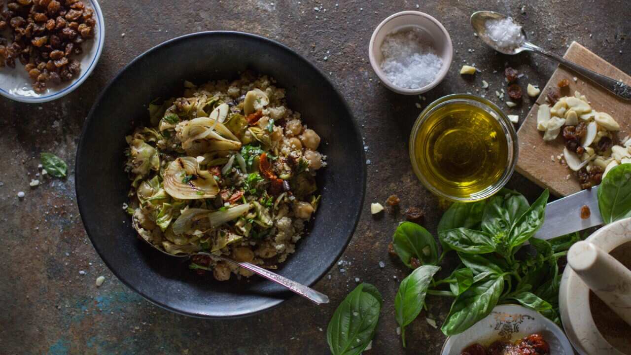 Sicilian couscous salad