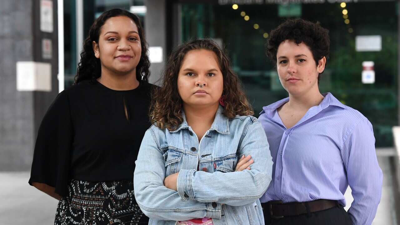 Young people out the fron of queenslands land court