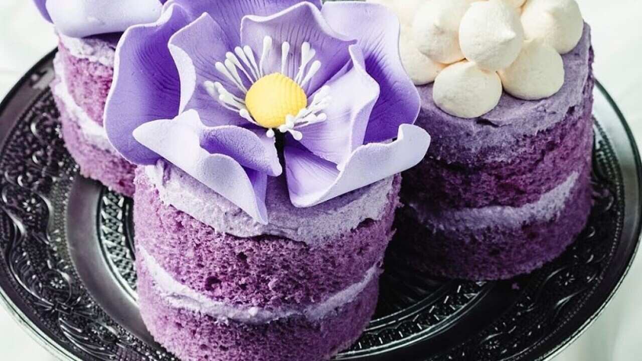 Pastry chef Miko Aspiras makes eye-popping creations with ube.