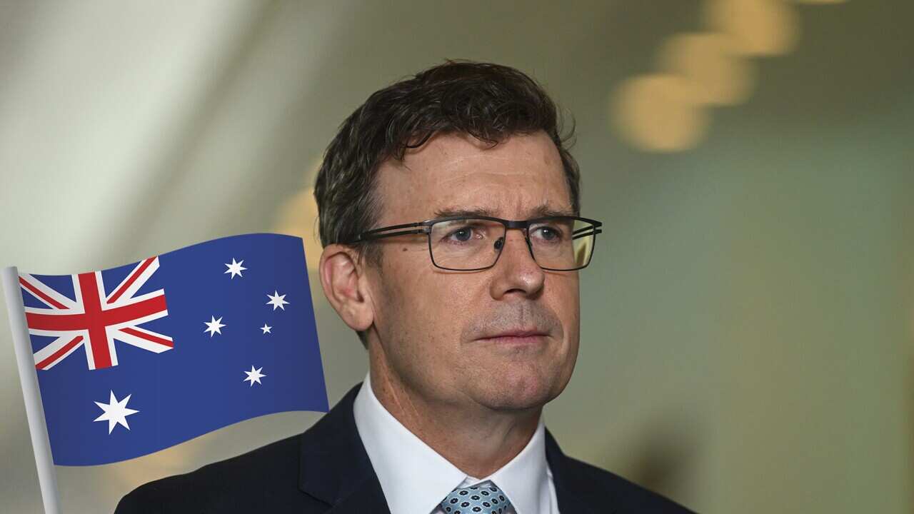 Australian Acting Immigration Minister Alan Tudge speaks to the media during a press conference at Parliament House in Canberra, Friday, September 4, 2020. (AAP Image/Lukas Coch) NO ARCHIVING