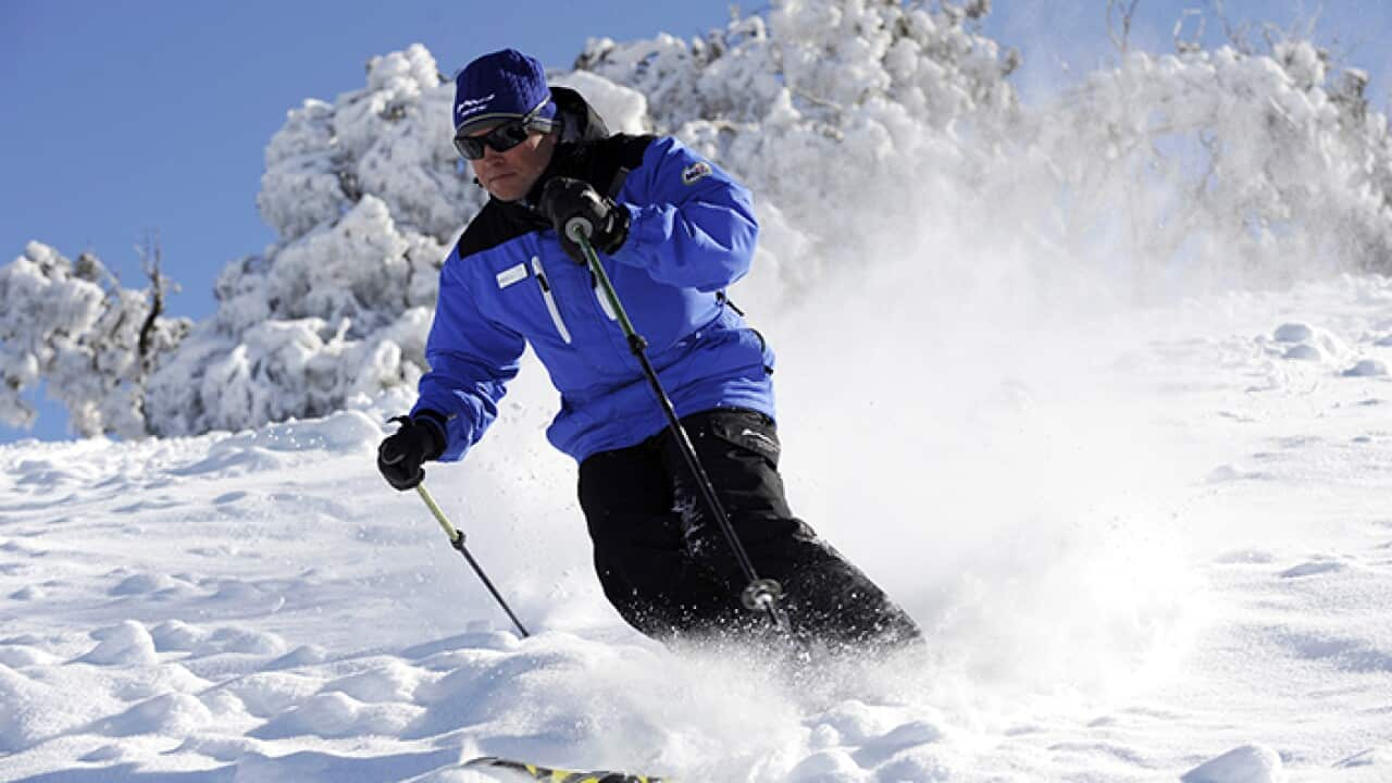 Man skiing in Australia