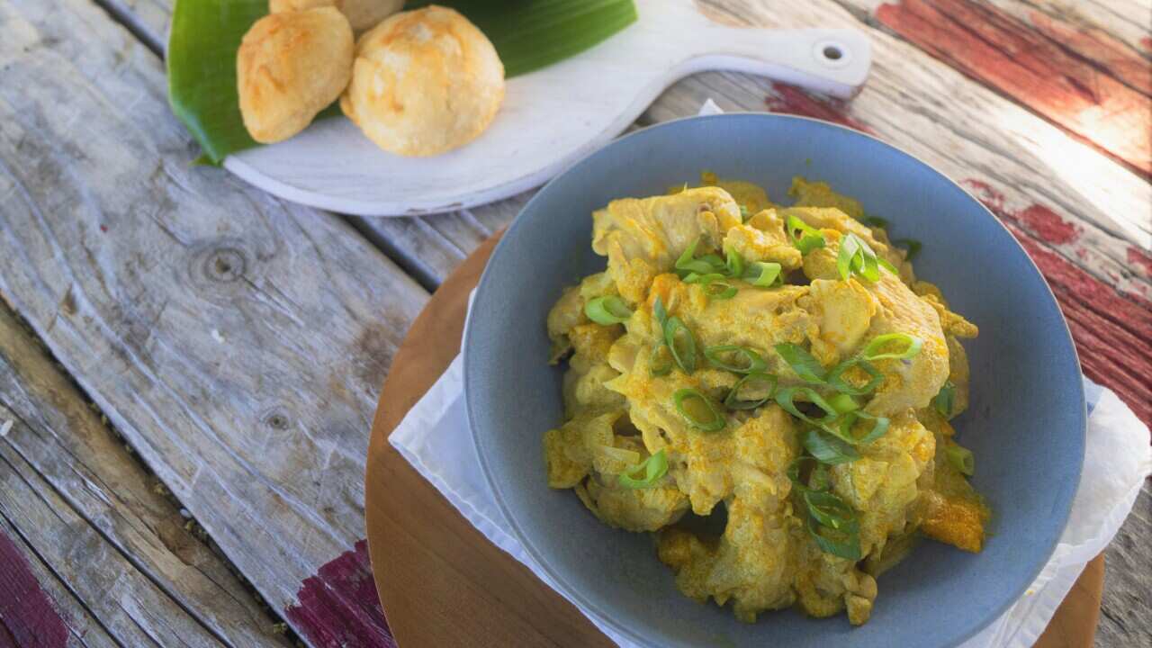 Coconut chicken curry 