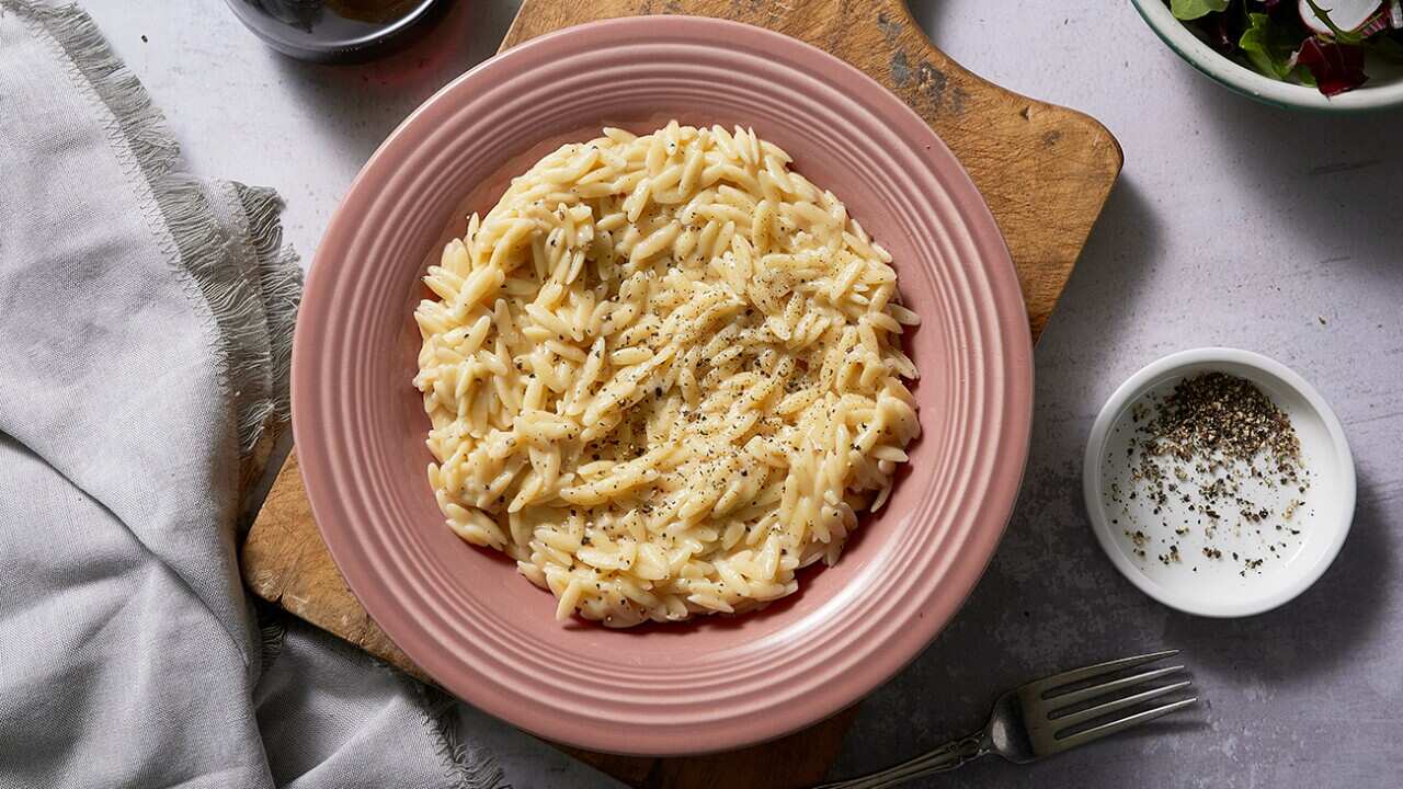 Orzo cacio e pepe