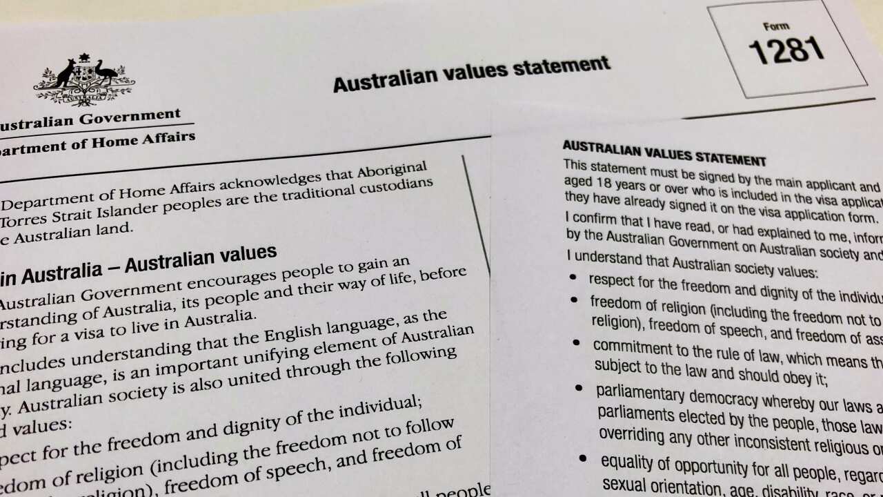 updated Australian Values Statement