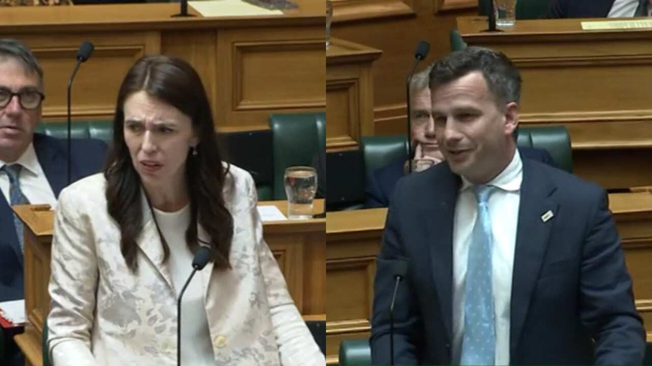 Composite picture of New Zealand prime minister Jacinda Ardern (left) and ACT party leader David Seymour 