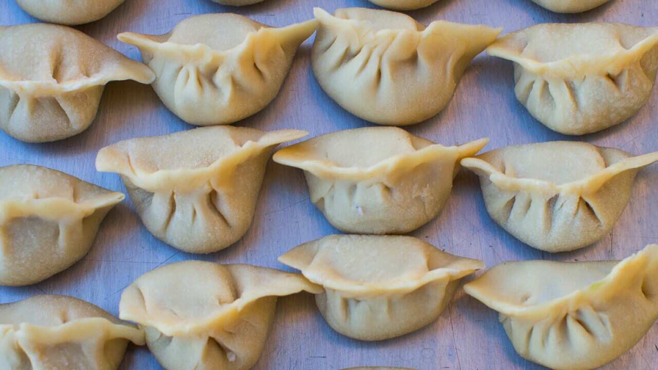 Meat and cabbage dumpling (pelemeni)